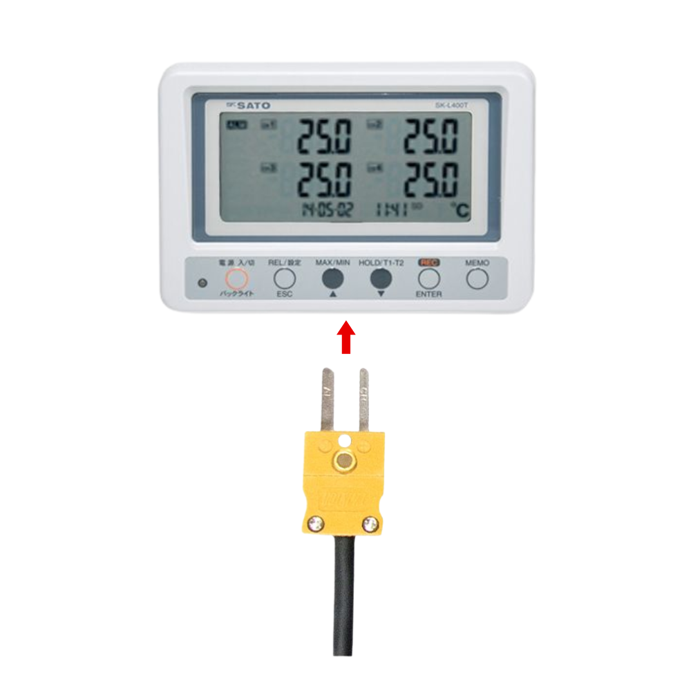 SK Sato SK-K010 โพรบวัดอุณหภูมิรุ่นมาตรฐานปลายแหลม (Standard Penetration Probe) Max.300°C (Type K)